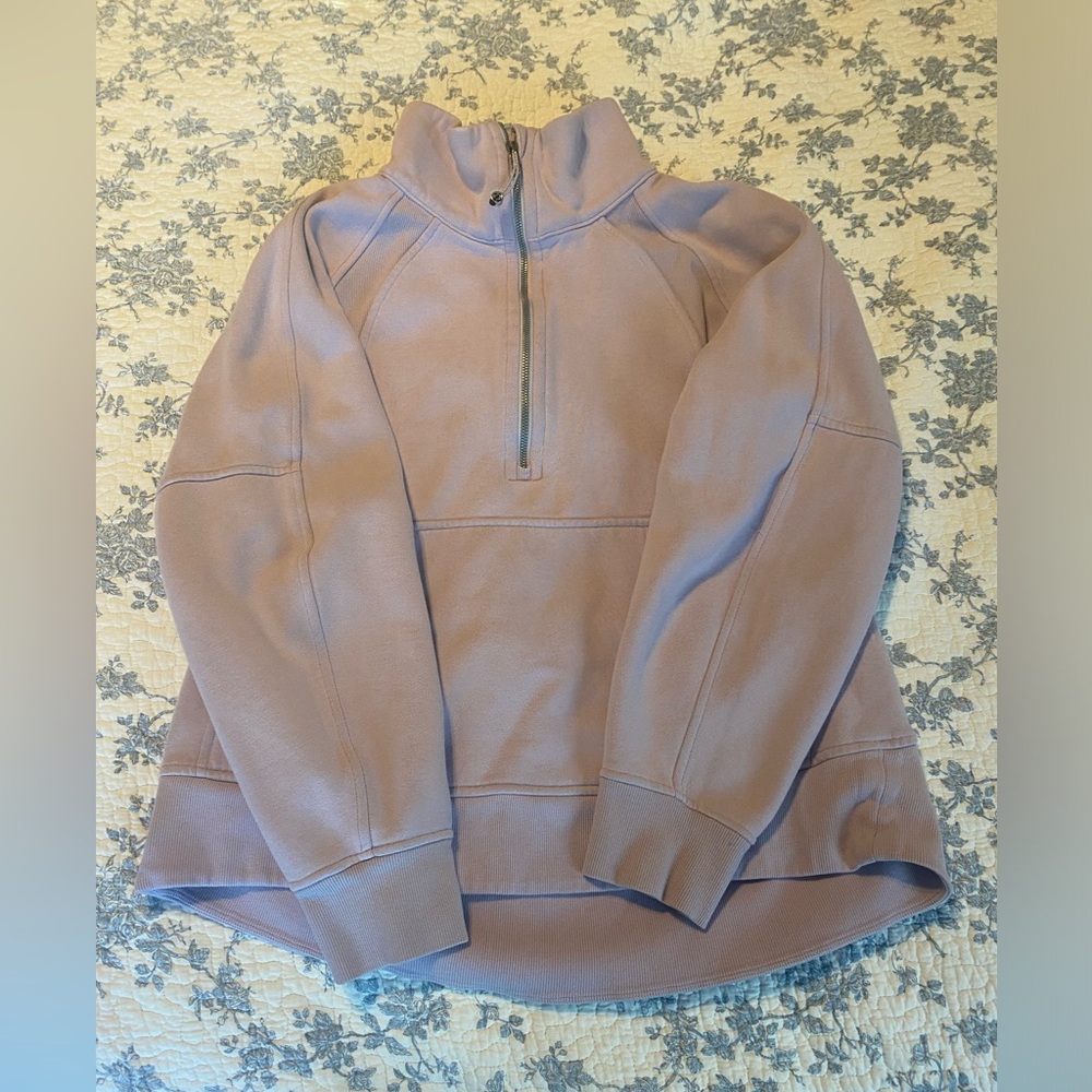 Lululemon Scuba Oversized Funnel Neck Half-Zip Long Size M/L Lavender
